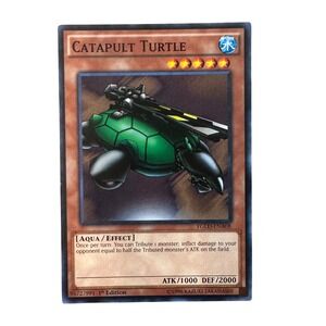 Yu-Gi-Oh! Trading Card OS Brown Catapult Turtle YGLD-ENA08 1st Edition Common